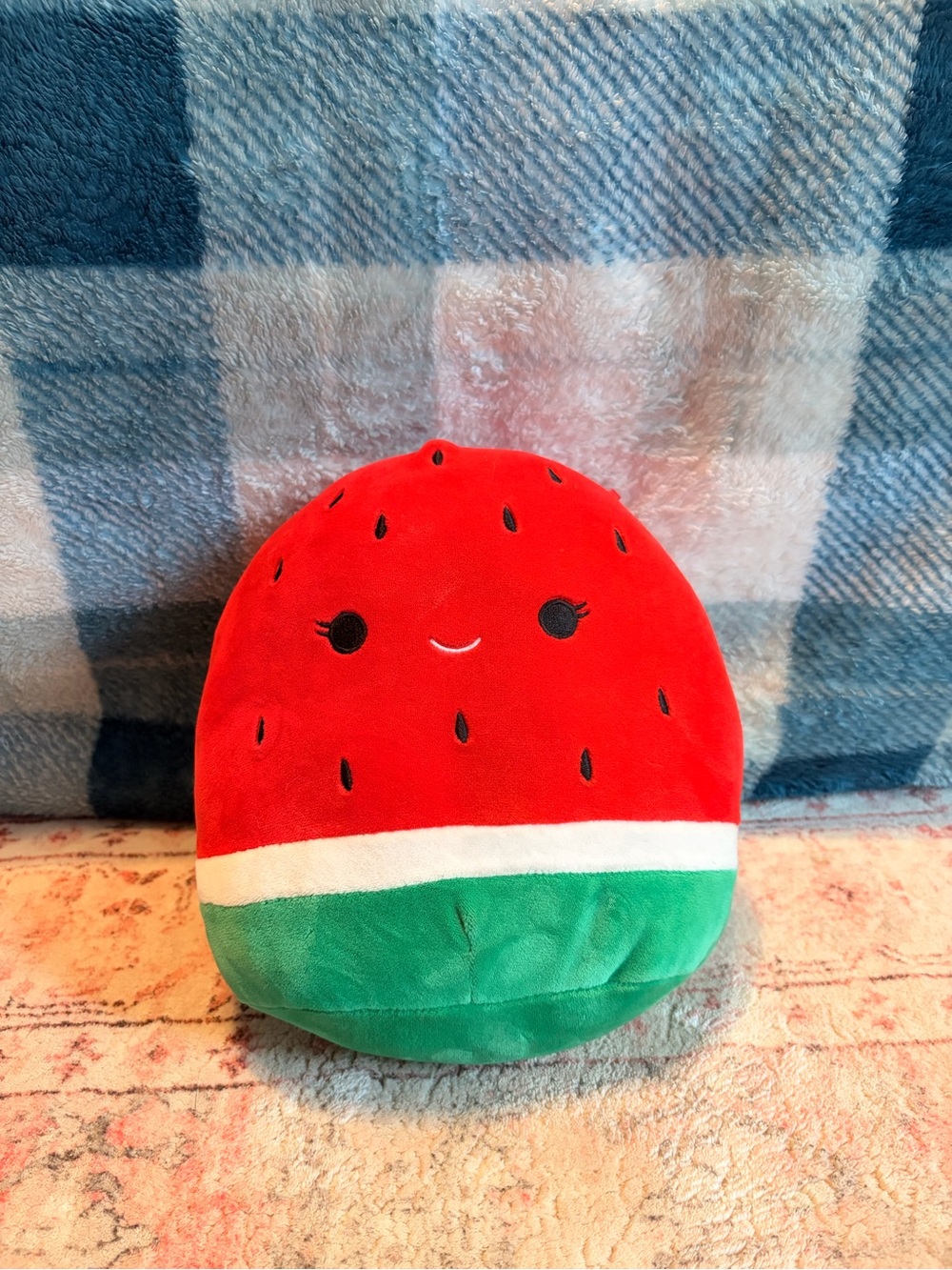 Squishmallows Watermelon Plush Pillow - Red, Green & White